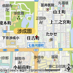 京都府京都市下京区住吉町周辺の地図