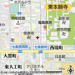 京都府京都市下京区辰巳町周辺の地図