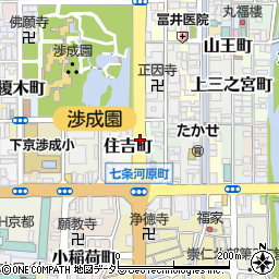 京都府京都市下京区住吉町周辺の地図