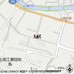 岡山県美作市土居周辺の地図