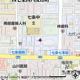 京都府京都市下京区西七条北東野町84周辺の地図