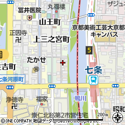 京都府京都市下京区下二之宮町周辺の地図