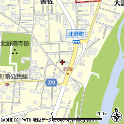 愛知県岡崎市北野町東山59-1周辺の地図