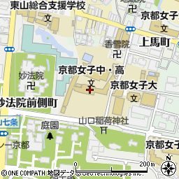 京都女子高等学校周辺の地図
