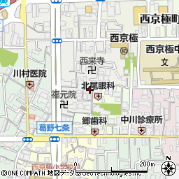 京都府京都市右京区西京極北裏町31周辺の地図