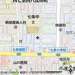 京都府京都市下京区西七条北東野町75周辺の地図