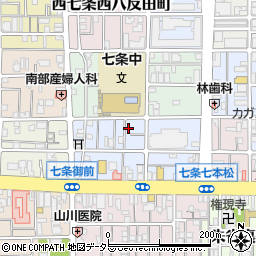 京都府京都市下京区西七条北東野町67周辺の地図