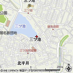 愛知県東海市加木屋町三ツ池周辺の地図
