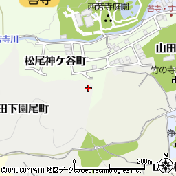 京都府京都市西京区下山田下園尾町周辺の地図