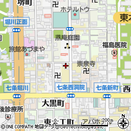京都府京都市下京区高雄町周辺の地図