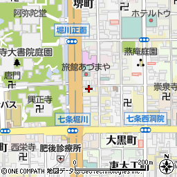 京都府京都市下京区北小路町周辺の地図