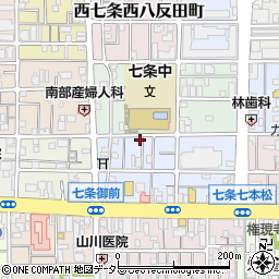 京都府京都市下京区西七条北東野町62周辺の地図