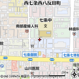 京都府京都市下京区西七条北東野町52周辺の地図