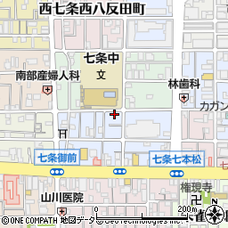 京都府京都市下京区西七条北東野町78周辺の地図