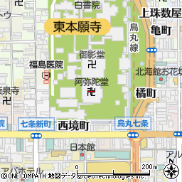 阿弥陀堂周辺の地図