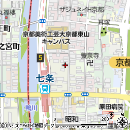 京都府京都市東山区下堀詰町259周辺の地図