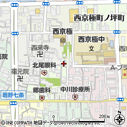 京都府京都市右京区西京極北裏町16周辺の地図