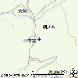 愛知県岡崎市滝町籾ノ木周辺の地図