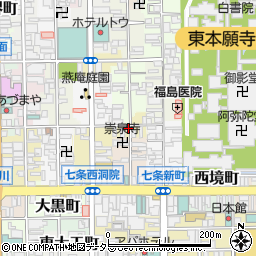 京都府京都市下京区井筒町周辺の地図