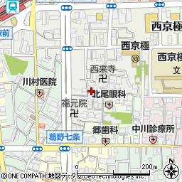 京都府京都市右京区西京極北裏町24周辺の地図