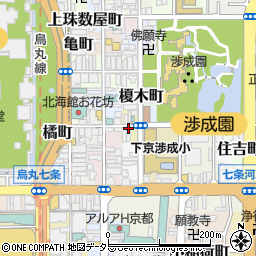 京都府京都市下京区西玉水町周辺の地図