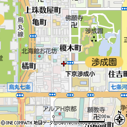 京都府京都市下京区西玉水町周辺の地図