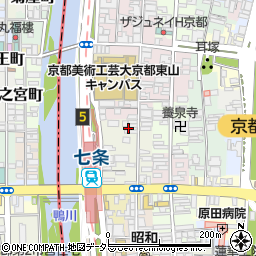 京都府京都市東山区下堀詰町261周辺の地図