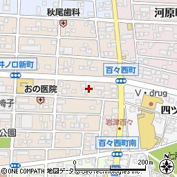 愛知県岡崎市百々西町13周辺の地図