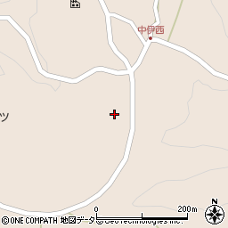 愛知県岡崎市中伊西町中井田周辺の地図