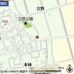 愛知県知立市新林町立野周辺の地図