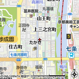 京都府京都市下京区十禅師町203周辺の地図