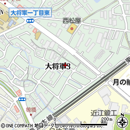 滋賀県大津市大将軍3丁目15周辺の地図