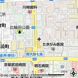 京都府京都市下京区西七条比輪田町39周辺の地図