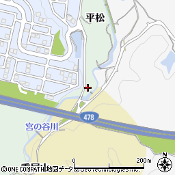 京都府亀岡市篠町広田平松11周辺の地図