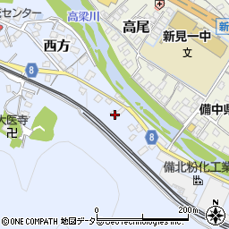 岡山県新見市西方758周辺の地図