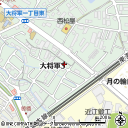 滋賀県大津市大将軍3丁目15-3周辺の地図