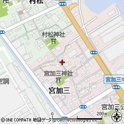 静岡県静岡市清水区宮加三53周辺の地図