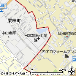 日本黒鉛工業株式会社　瀬田工場周辺の地図