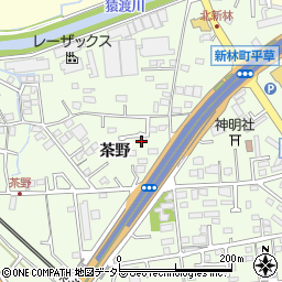 愛知県知立市新林町茶野周辺の地図