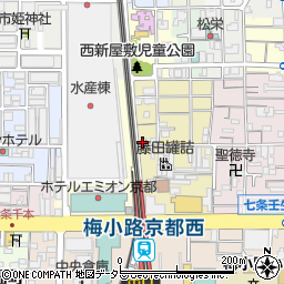 京都府京都市下京区朱雀正会町周辺の地図
