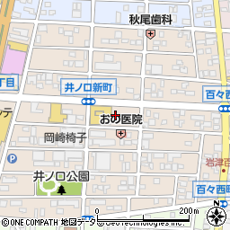 愛知県岡崎市百々西町5周辺の地図