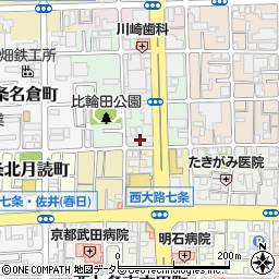 京都府京都市下京区西七条比輪田町25周辺の地図