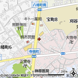 ＨｏｎｄａＣａｒｓ刈谷寺横店周辺の地図