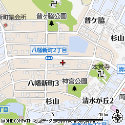 愛知県知多市八幡新町周辺の地図