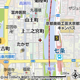 京都府京都市下京区上二之宮町416周辺の地図