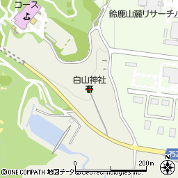 白山神社周辺の地図