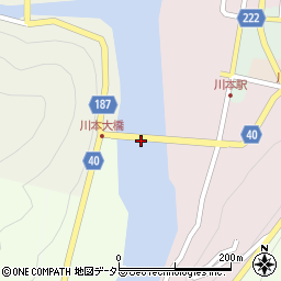 川本大橋周辺の地図