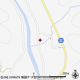 愛知県新城市玖老勢屋敷周辺の地図