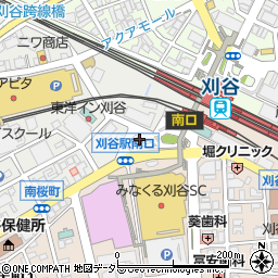 刈谷駅南口広場駐車場周辺の地図