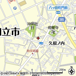 愛知県知立市八ツ田町久根ノ内94周辺の地図
